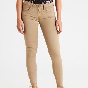 American Eagle - Super Stretch Skinny Jeans - Beige/Tan - 14 Regular